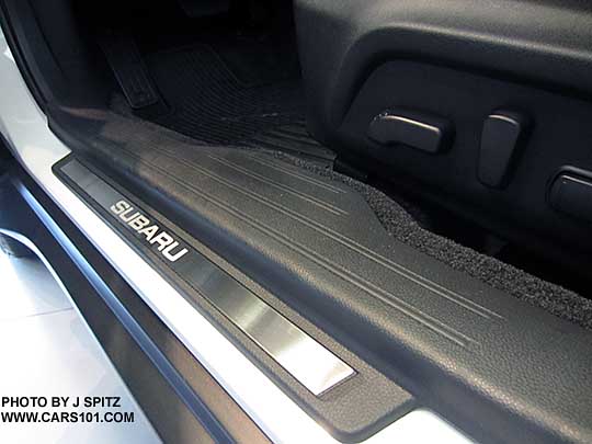 Outback Limiteds have Subaru embossed  aluminum front door sill plates
