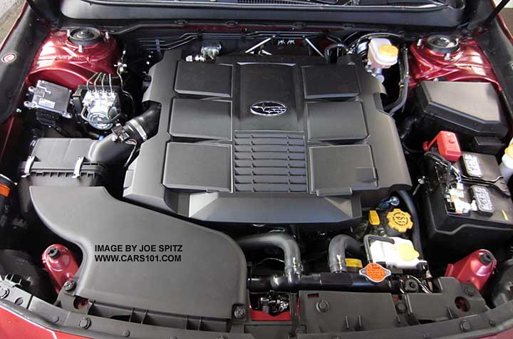 2016, 2015 Outback 3.6L engine compartment, with engine cover