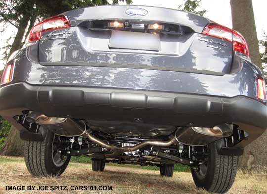 2015 Outback 3.6L has dual exhaust