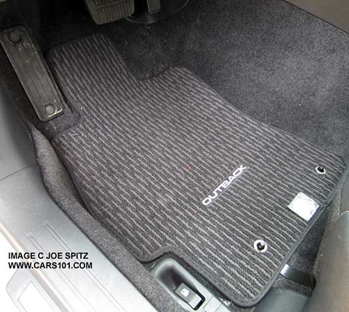 2016, 2015 Outback driver's side standard carpeted floor mat
