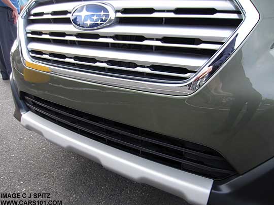 2015 Outback front underspoiler is standard on Limiteds, optional on 2.5i, Premium models