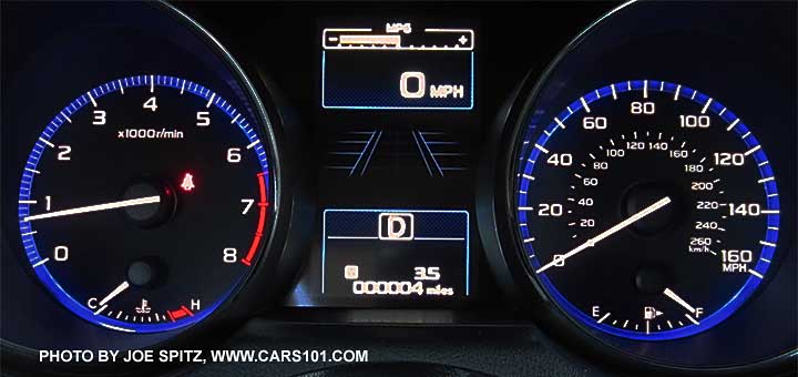 2015 Outback 3.6L 6cylinder Limited dashboard instrument panel gauges, speedometer to 160mph