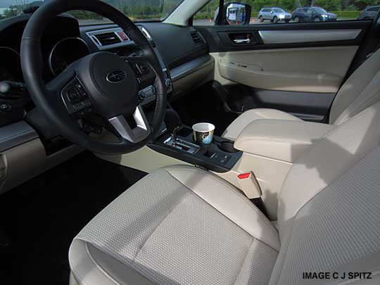 warm ivory interior, 2015 Subaru Outback Premium