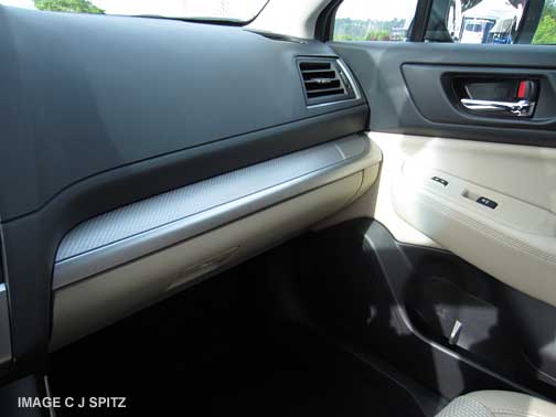 2015 Outback 2.5i and Premium with textured silver dash trim