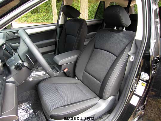 front drivers seat, 2015 Outback slate black cloth