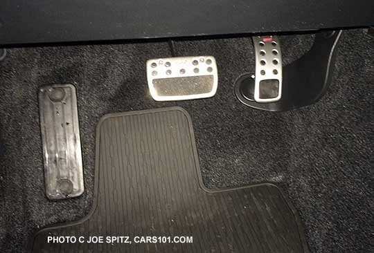 2016, 2015 Outback and Legacy optional metal gas and brake pedal covers