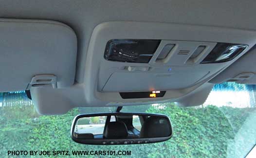 2015 Outback overhead console with optional Eyesight