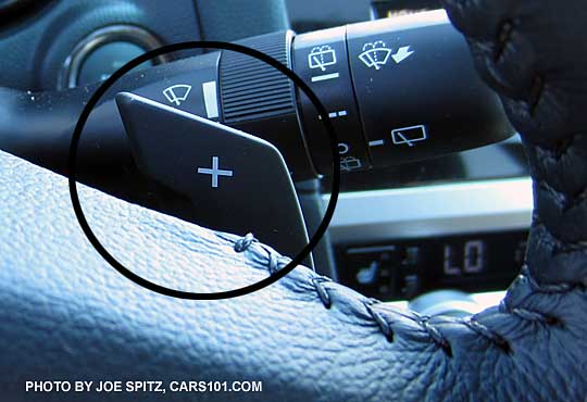 2015 and 2016 Outback, right side, UP Paddle shifter