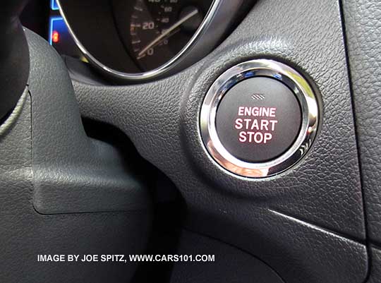 2016 2015 Outback optional pushbutton start/stop button