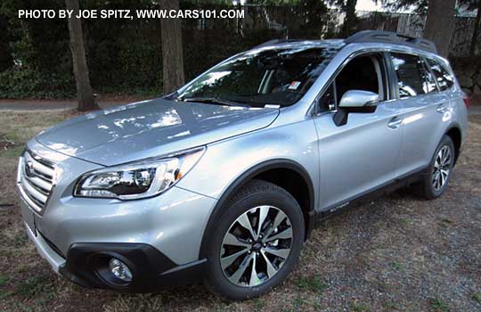 2015 ice silver Outback Limited with optional wheel arch moldings