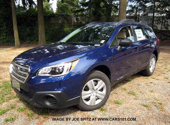 2015 Subaru Outback, lapis blue pearl 2.5i base model