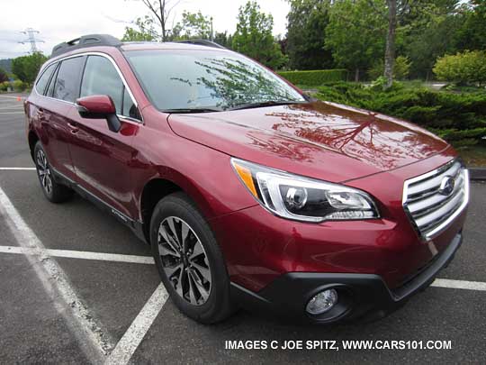 2015 subaru outback, venetian red color