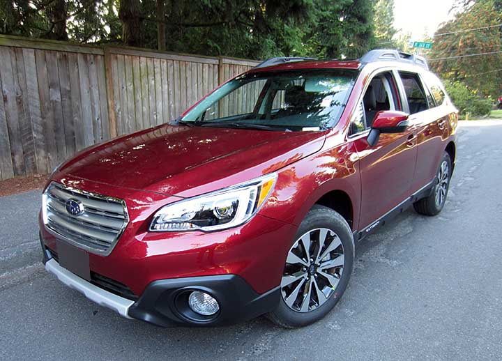 2016, 2015 Outback Limited, venetian red color shown