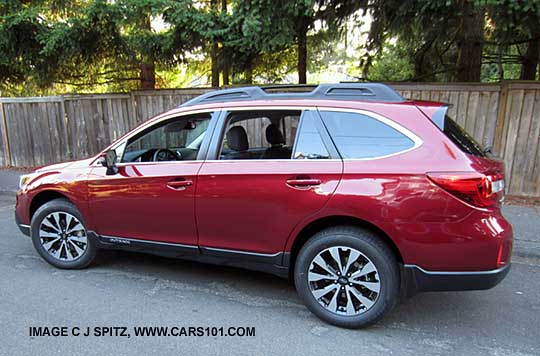 2016, 2015 Outback Limited, Venetian Red shown