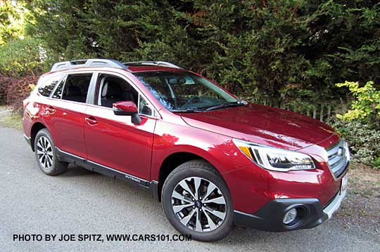 2016 and 2015 Outback Limited, venetian red color shown