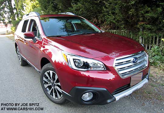 2016, 2015 Outback Limited, venetian red color shown