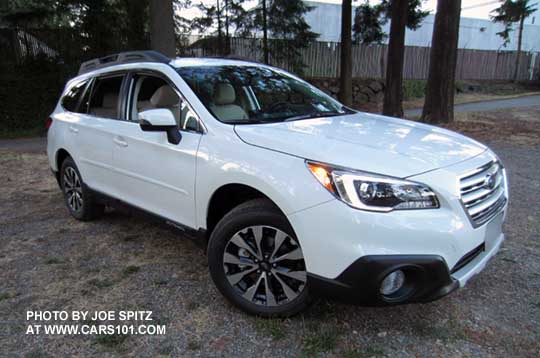 crystal white 15 Outback Limited with side moldings