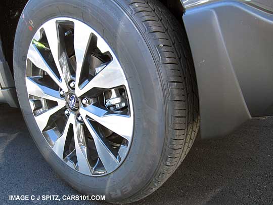 2016, 2015 outback optional rear splash guard, Limited model shown