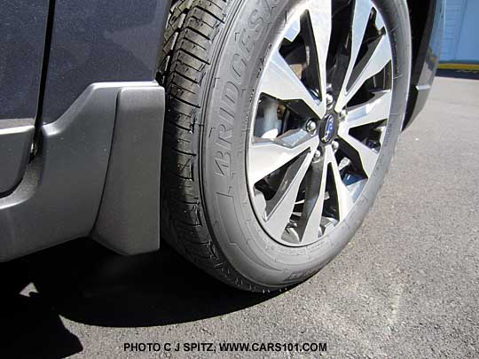 2015 outback optional front splash guard. Limited model, carbide gray color car shown