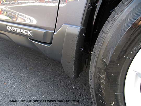 optional front mud flap splash guard on 2015 Outback