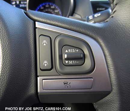 2015 Outback Eyesight steering wheel cruise control buttons