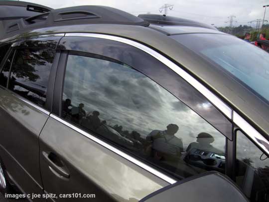 2015 Subaru Outback optional window side drip moldings