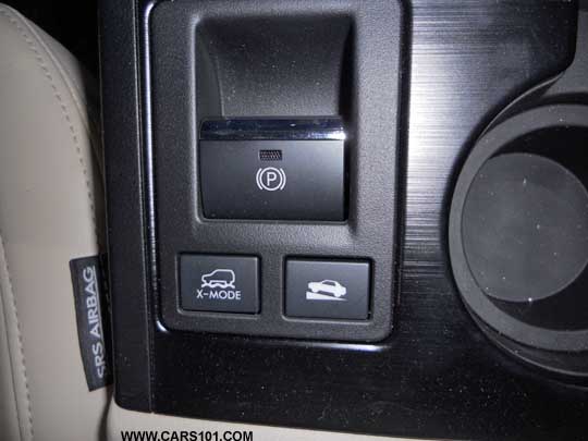 2015 Outback power parking brake and xmode controls