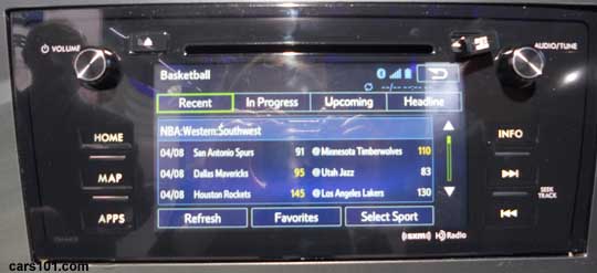 2015 Outback audio system at the NY Auto Show, 4/14