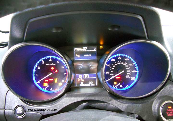 2015 Outback Limited blue lit guages, temp guage.