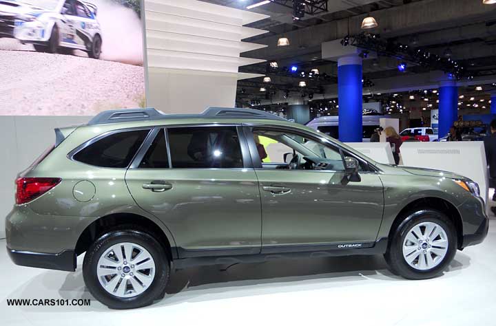 redesigned 2015 Outback first shown at the NY Auto Show, April 2014