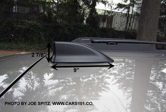 measured 2016 Subaru Outback Premium and Limited roof mounted fin antenna