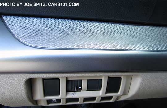 2016 Outback textured silver dash trim on the 2.5i and Premium models.