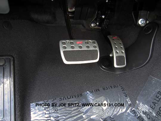 2016 Subaru Outback optional metal pedal covers for gas and brake pedals