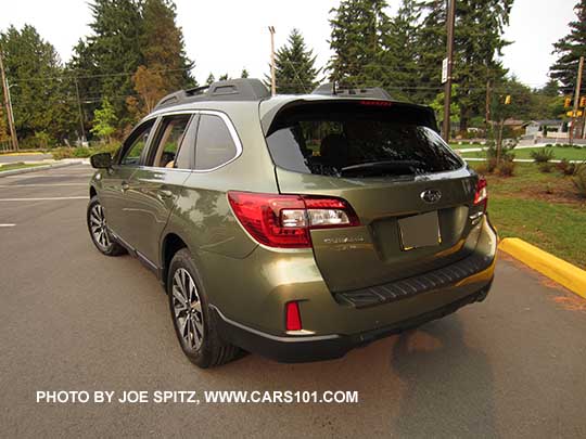 rear view Wilderness Green 2016 Subaru Outback Limited