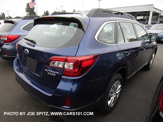 2016 Outback 2.5i base model. NO Dark tinted windows. Lapis blue shown