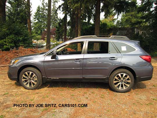Twilight Blue 2016 Subaru Outback Limited, 18"  alloy wheels.