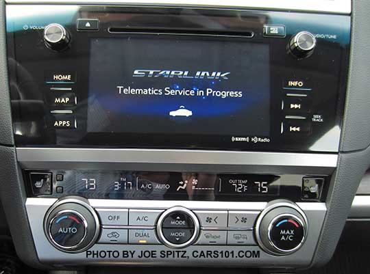 2016 Subaru Outback connected vehicle services IN CALL