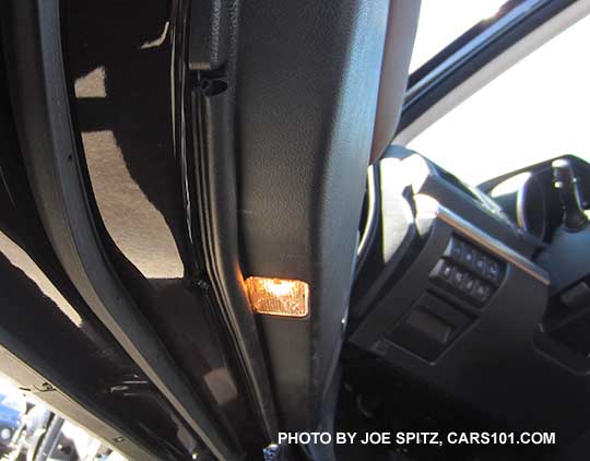 2017 Subaru Outback front driver and passenger door courtesy light. Driver's door shown.