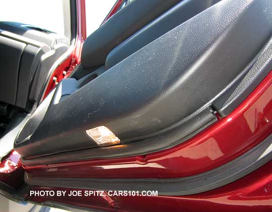 2017 Subaru Outback front driver and passenger door courtesy light. Passenger door shown.