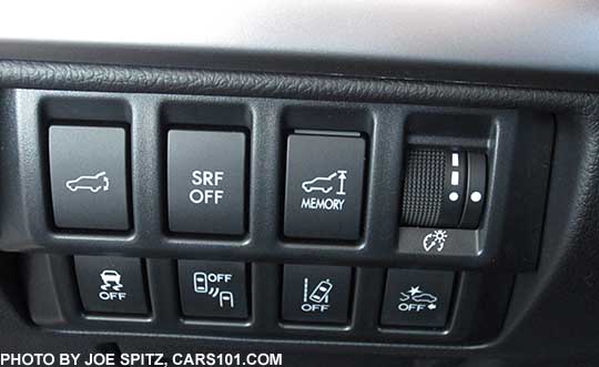 2017 Outback driver controls