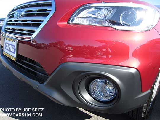 2017 Subaru Outback fog lights, standard on Premium, Limited and Touring models (optional on 2.5i base model)