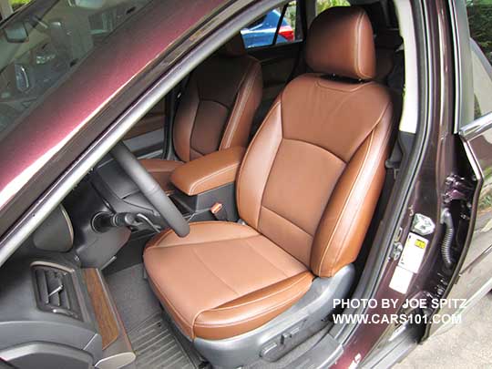 2017 Outback Java Brown leather driver's seat
