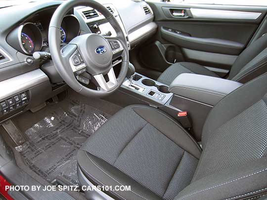 2017 Subaru Premium with slate black cloth and textured silver dash trim