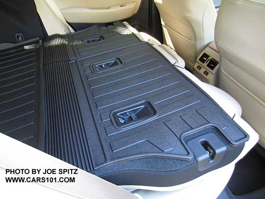 Optional rear seatback protector on a 2017 Subaru Outback Limited