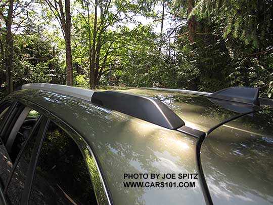 2017 Outback Touring low profile roof rails. Without optional crossbars