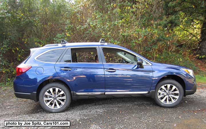 2017 Subaru Outback Touring. Lapis Blue color