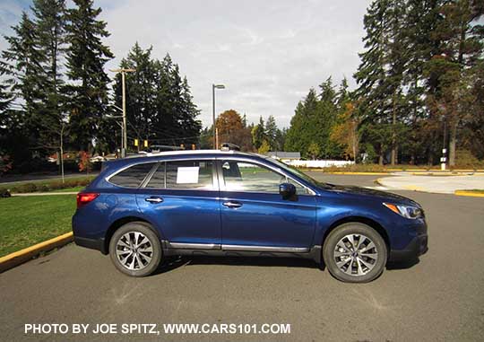 2017 Subaru Outback Touring. Lapis Blue color