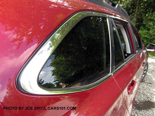 2017 Subaru Outback chrome exterior window trim