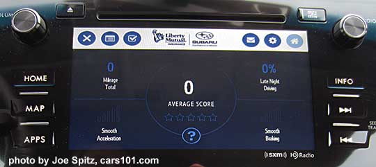 2017 Subaru Outback Starlink app Right Track, a Liberty Mutual insurance company driving monitoring app