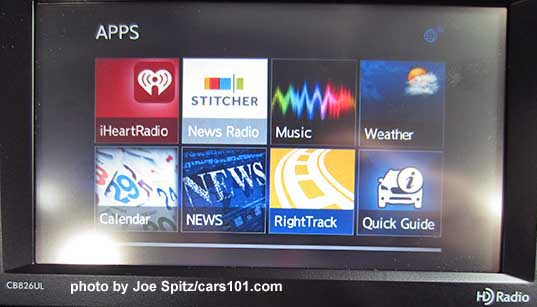 new for 2017 Starlink quick Guide and RightTrack apps on 2017 Outbacks. Base model's 6.3" audio shown